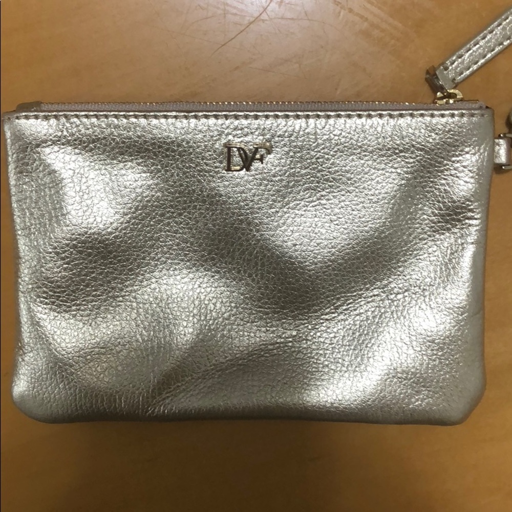 Diane von Furstenberg Gold wristlet